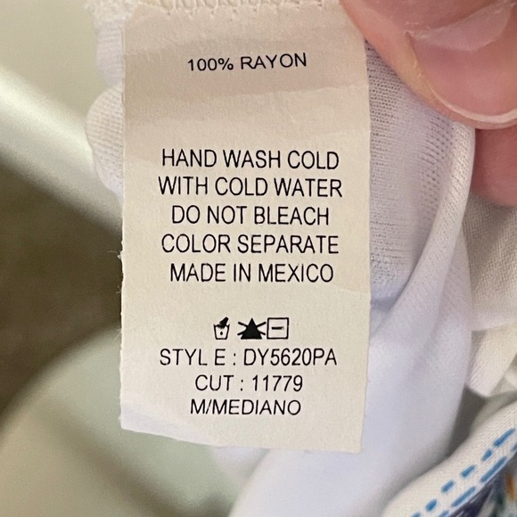 ❄️3/$18 NEW‼️CES FEMME Boho Colorful Print Mini Halter‎ Dress, Medium - Picture 7 of 8